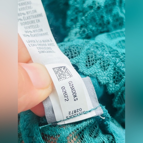 Aerie Wireless Lace Strappy Removablepadded Bralette pads not available   Size L - Picture 4 of 8